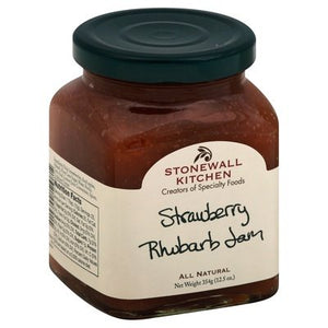 Stonewall Kitchen Jam Strawberry Rhubarb 12/12.5 OZ [UNFI #154237] [ebt]