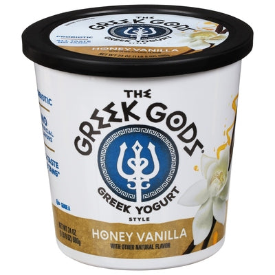 Greek Gods Yogurt Honey Vanilla Greek Style 6/24 oz [UNFI #0775577 ] [ebt]