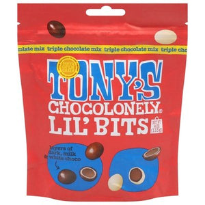 Tonys Chocolonely Lil Bits Triple Chocolate Mix 8/4 OZ [UNFI #3017399] [ebt]