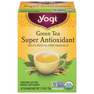 Yogi Green Tea Super Antioxidant Tea Bags Og3 6/16 BAG [UNFI #355289] [ebt]