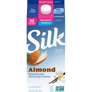 Silk Almond Milk Unsweetened Vanilla 6/64 oz [UNFI #1140573] T [ebt]
