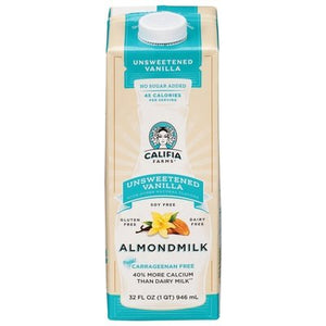 Califia Farms Almondmilk Unsweetened Vanilla 6/32 OZ [UNFI #2547537] [ebt] T