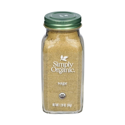 Simply Organic Sage Ground Og2 6/1.2 OZ [UNFI #3056074] [ebt]