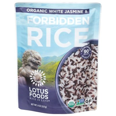 Lotus Foods Rice Organic White Jasmine & Forbidden Og2 6/8 OZ [UNFI #2650083] [ebt]