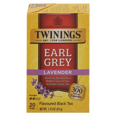 Twinings Black Tea Earl Grey Lavender Tea Bags 6/20 BAG [UNFI #1840313] [ebt]