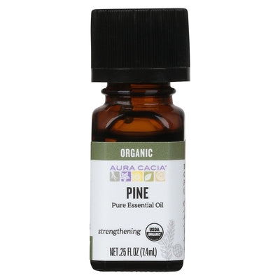 Aura Cacia Pure Essential Oil Organic Pine Og2 1/.25 oz [UNFI-CARLISLE #0325530] T
