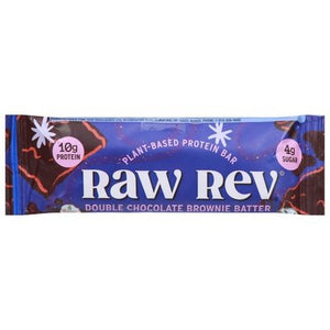 Raw Revolution Protein Bar Double Chocolate Brownie Batter 12/1.6 OZ [UNFI-CARLISLE #2146397] [ebt]