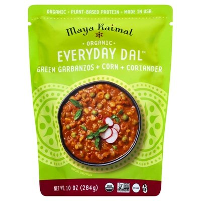 Maya Kaimal Everyday Dal Organic Green Garbanzos + Corn + Coriander Og2 6/10 OZ [UNFI #2202968] [ebt]