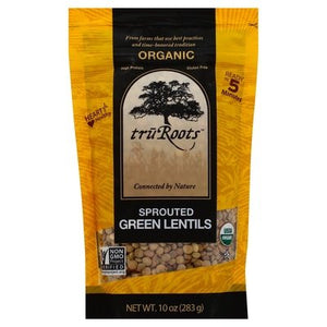Truroots Green Lentils Sprouted Organic Og1 6/10 OZ [UNFI #937383] [ebt]