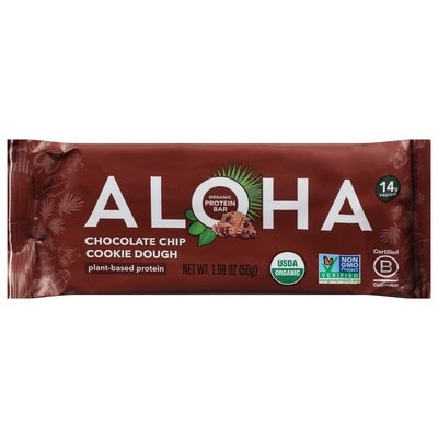 Aloha Protein Bars Organic Chocolate Chip Cookie Dough Og2 12/1.98 OZ [UNFI-CARLISLE #2538015] [ebt]