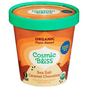 Cosmic Bliss Frozen Dessert Sea Salt Caramel Chocolate Og2 8/14 OZ [UNFI #2830990] [ebt]