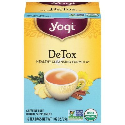Yogi Herbal Supplement Caffeine Free Detox Tea Bags Og3 6/16 BAG [UNFI #355057] [ebt]