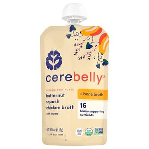 Cerebelly Baby Puree Organic Butternut Squash Chicken Broth Og2 6/4 OZ [UNFI-CARLISLE #2786671] [ebt]
