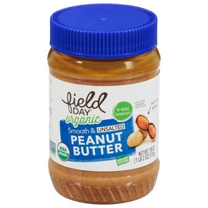 Field Day Peanut Butter Organic Smooth & Unsalted Og2 12/18 OZ [UNFI #1079433] [ebt]