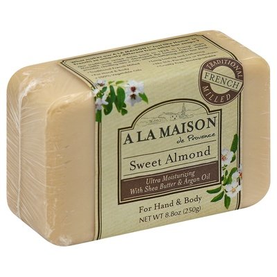 A La Maison Soap Sweet Almond For Hand & Body 1/8.8 OZ [UNFI-CARLISLE #844654] T