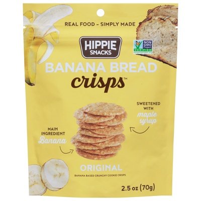 Hippie Snacks Crisps Banana Bread Original 8/2.5 OZ [UNFI #2899466] [ebt]