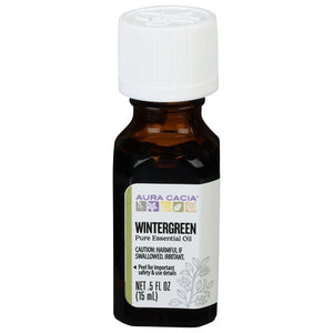 Aura Cacia Pure Essential Oil Wintergreen 1/.5 oz [UNFI-CARLISLE #0445825] T