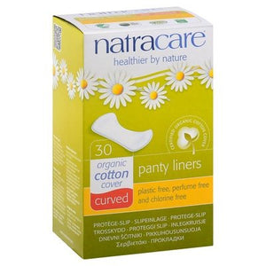 Natracare Panty Liners Organic Curved 1/30 CT [UNFI-CARLISLE #325597] T