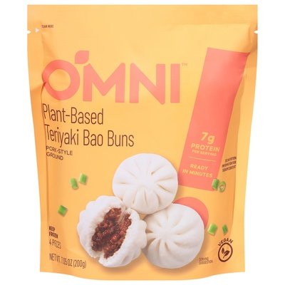 Omni Foods Bao Buns Plant-Based Teriyaki 6/7.05 OZ [UNFI #3002342] [ebt]