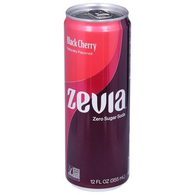 Zevia Soda Zero Sugar Black Cherry 12/12 OZ [UNFI #2819274] [ebt] T