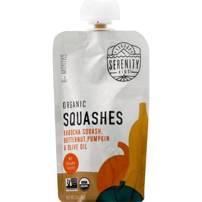 Serenity Kids Squashes Organic Og2 6/3.5 OZ [UNFI-CARLISLE #2367308] [ebt]