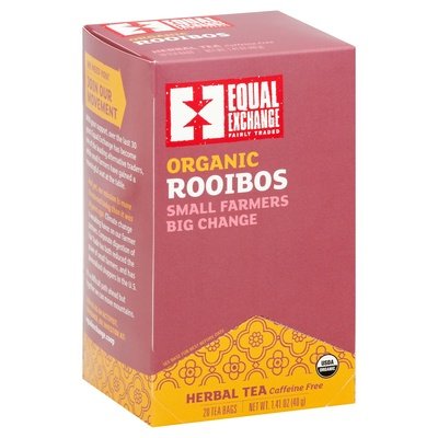 Equal Exchange Herbal Tea Organic Rooibos Bags Og1 6/20 BAG [UNFI #751891] [ebt]