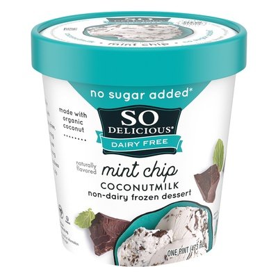 So Delicious Dairy Free Mint Chip Coconutmilk Non-Dairy Frozen Dessert Og3 8/PINT [UNFI #994772] [ebt]