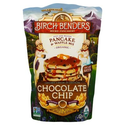 Birch Benders Pancake & Waffle Mix Organic Chocolate Chip Og2 6/16 OZ [UNFI #1601319] [ebt]