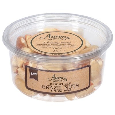 Aurora Natural Brazil Nuts Raw Whole 12/6.75 OZ [UNFI #2799682] [ebt]