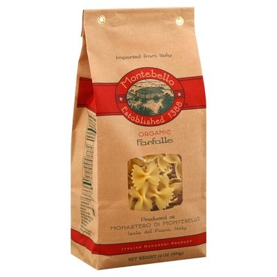 Montebello Farfalle Organic Og2 12/1 LB Og2 [UNFI #1499565] [ebt]