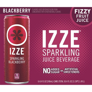 Izze Sparkling Blackberry 4/6/8.4 OZ [UNFI #3069648] [ebt] T