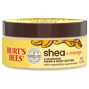 Burts Bees Hand & Body Butter Shea + Mango Luxurious 1/6.5 OZ [UNFI-CARLISLE #3014735] T