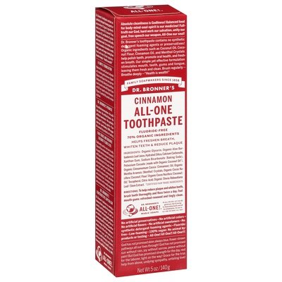 Dr Bronners Toothpaste All-One Cinnamon 1/5 OZ [UNFI-CARLISLE #1649185] T