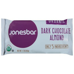 Jonesbar Bar Organic Dark Chocolate Almond Og2 12/1.7 OZ [UNFI-CARLISLE #2867448] [ebt]