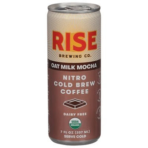 Rise Brewing Co Coffee Dairy Free Nitro Cold Brew Oat Milk Mocha Og2 12/7 OZ [UNFI #2380103] [ebt]