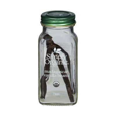 Simply Organic Whl Vanilla Bean Madagascar Og2 1/2 CT [UNFI-CARLISLE #1106343] [ebt]