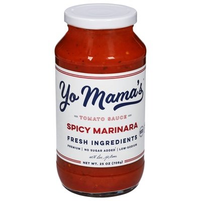 Yo Mamas Tomato Sauce Spicy Marinara 6/25 OZ [UNFI #2760296] [ebt]