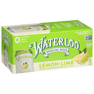 Waterloo Sparkling Water Lemon-Lime 3/8/12 OZ [UNFI #2240935] [ebt]