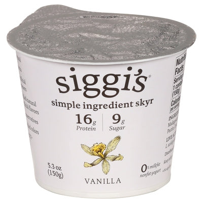 Siggis Yogurt Nonfat Vanilla 12/5.3 oz [UNFI #0695783 ] [ebt]