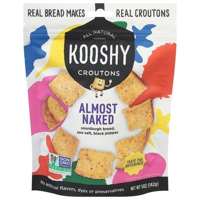 Kooshy Croutonss Croutons Almost Naked 6/5 OZ [UNFI #2954626] [ebt]