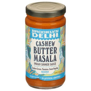 Brooklyn Delhi Indian Simmer Sauce Cashew Butter Masala Mild 6/12 OZ [UNFI #2762110] [ebt]