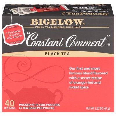 Bigelow Black Tea Constant Comment Tea Bags 6/40 BAG [UNFI #887406] [ebt]