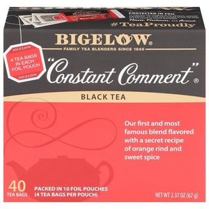 Bigelow Black Tea Constant Comment Tea Bags 6/40 BAG [UNFI #887406] [ebt]