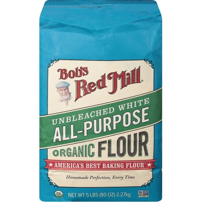 Bobs Red Mill Flour Organic All-Purpose Unbleached White Og2 8/5 LB Og2 [UNFI #3080645 ] [ebt]
