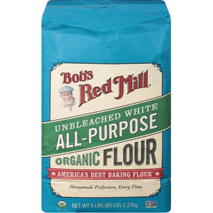 Bobs Red Mill Flour Organic All-Purpose Unbleached White Og2 8/5 LB Og2 [UNFI #3080645 ] [ebt]