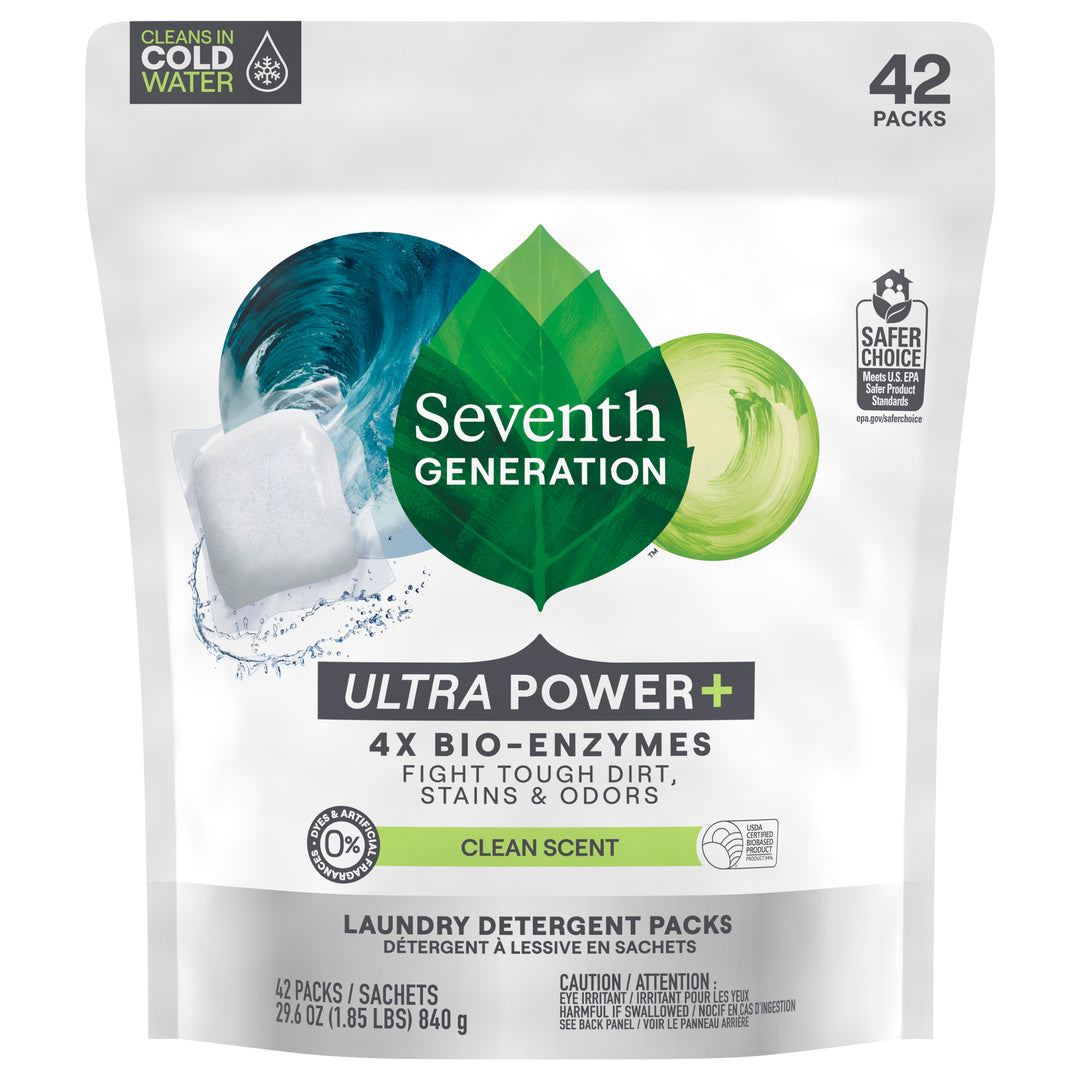 Seventh Generation Citrus Ultra Power + Lndry Pack 8/42 CT [UNFI #3051935] T