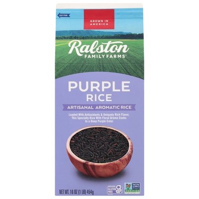 Ralston Family Farms Purple Rice Artisanal 6/16 OZ [UNFI #2512036] [ebt]