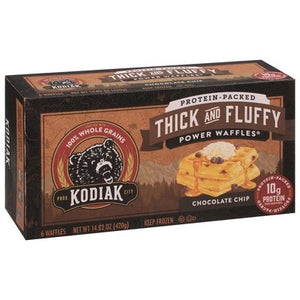 Kodiak Cakes Power Waffles Chocolate Chip Thick And Fluffy Protein-Packed 8/14.82 OZ [UNFI #2697563] [ebt]