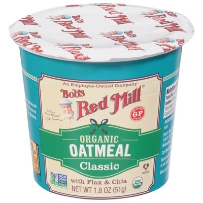 Bobs Red Mill Oatmeal Organic Classic Og2 12/1.8 OZ [UNFI #2188241] [ebt]