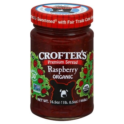 Crofters Premium Spread Organic Raspberry Og2 6/16.5 OZ [UNFI #284125] [ebt]